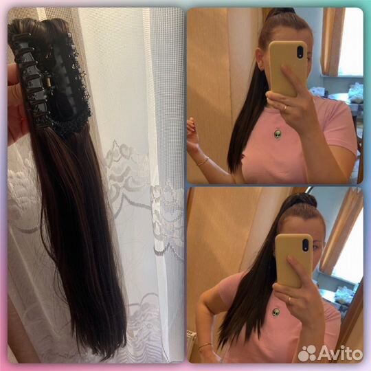 Волосы на заколках