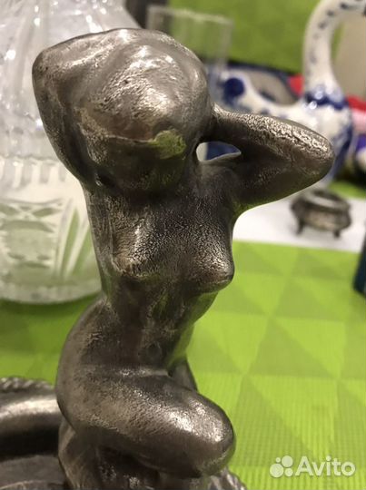 Пепельница Девушка старинная Раритет