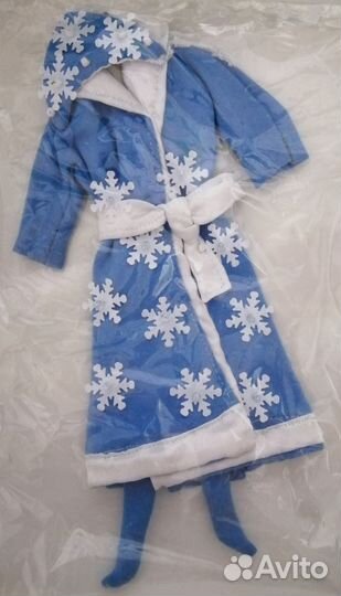 Костюм снегурочки для кукол Барби, Авроры