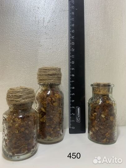 Немецкая бутылка с янтарем