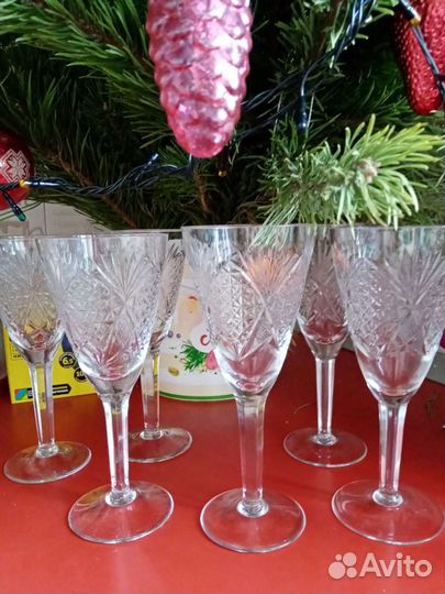 Фужеры(бокалы) из хрусталя