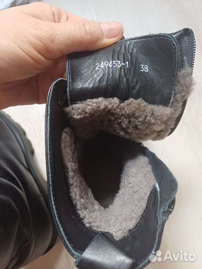 Ботинки 38р кожаные