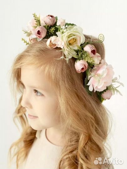 Венок с цветами на голову