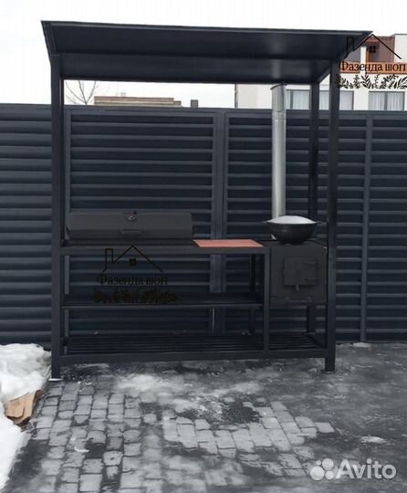 Мангал в стиле loft