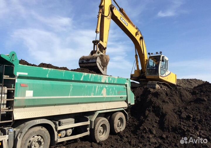 Чернозем торф перегной с доставкой