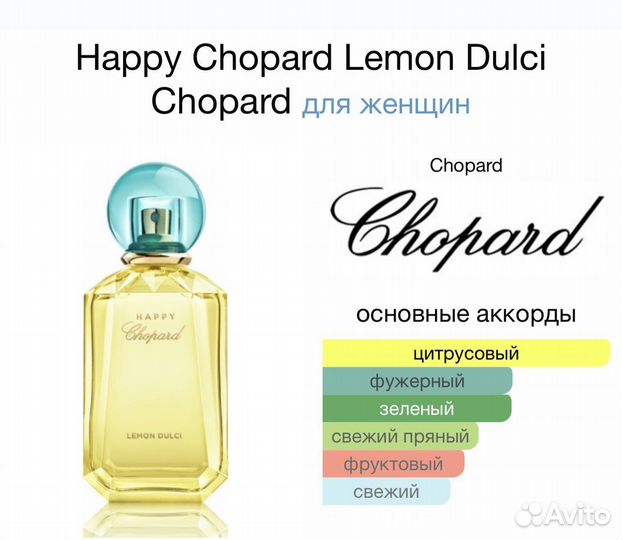 Happy Chopard Lemon Dulci Chopard оригинал