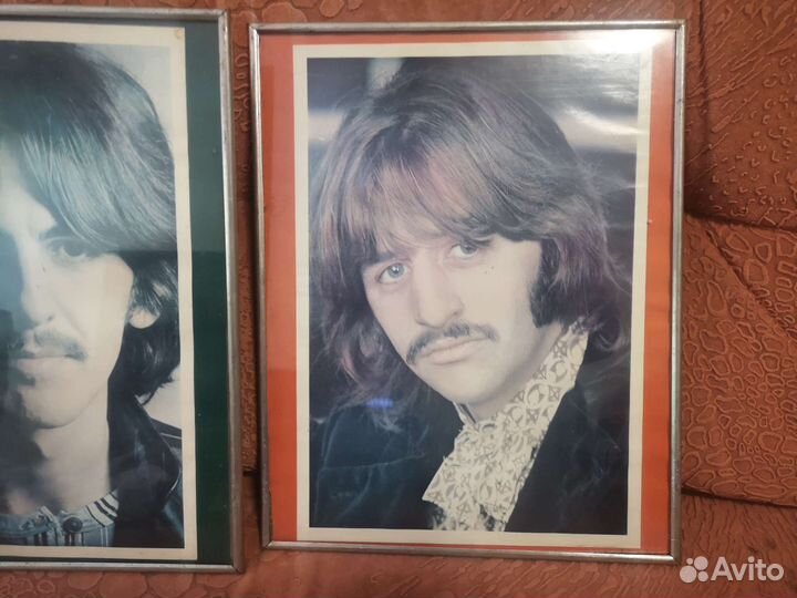 Портреты The Beatles в рамках 30х24