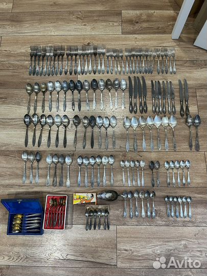Мельхиоровые столовые приборы СССР. Кольчугино