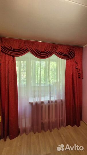 Шторы с ламбрекеном и тюль