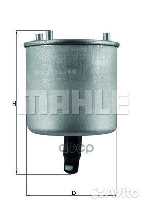 Фильтр топливный KL788 Mahle/Knecht