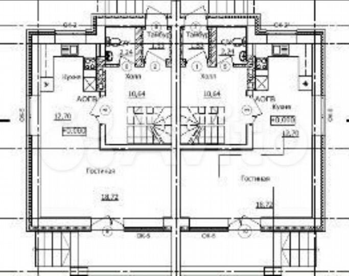 Таунхаус 135 м² на участке 3 сот.