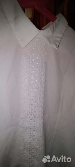 Блузка белая школьная