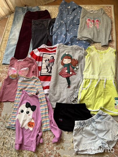 Детские вещи пакетом для девочки 128-134