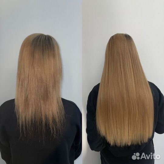 Наращивание волос. Капсульное, ленточное