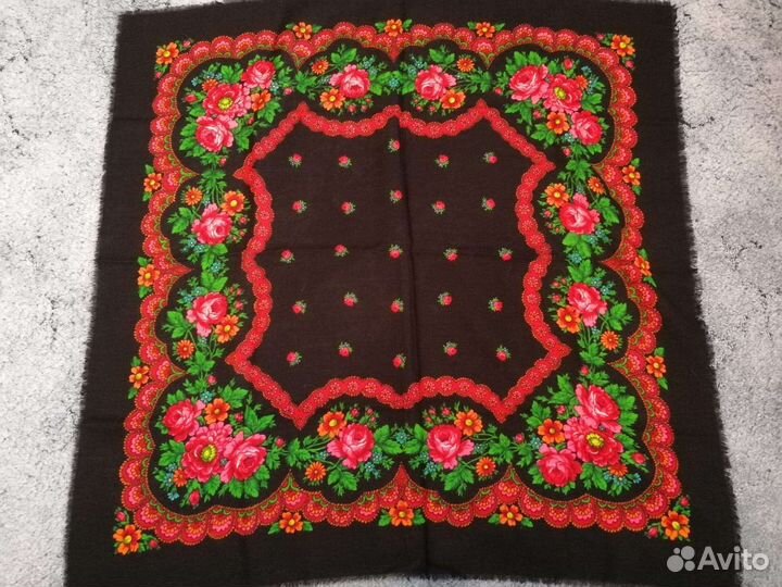 Платок Шаль Шерсть Шелк