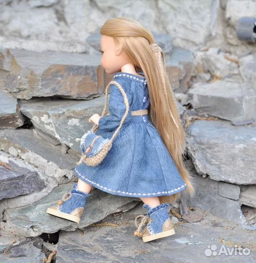 Кукла Paola Reina джинсовая одежда аутфит