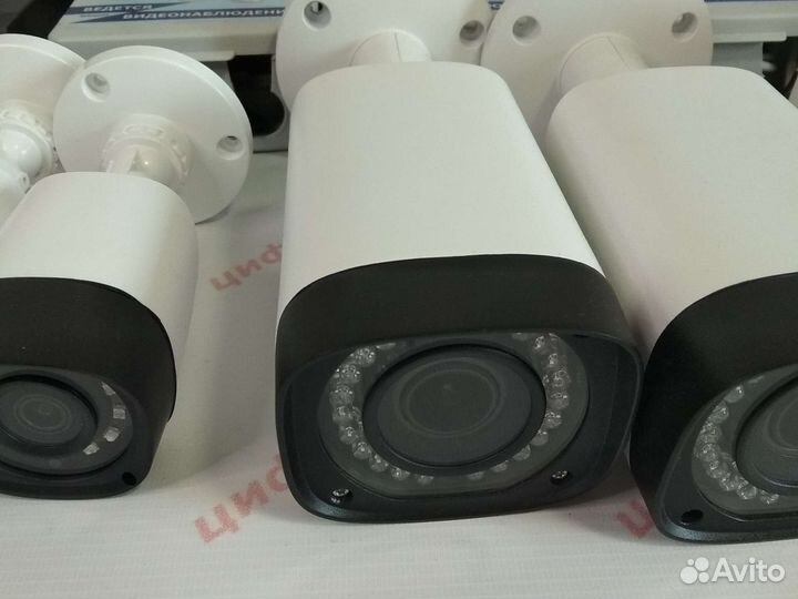 Комплект уличного видеонаблюдения16 камер микрофон