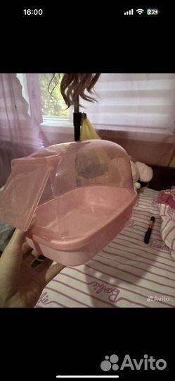 Ванночка песочная для шиншил и грызунов + песок