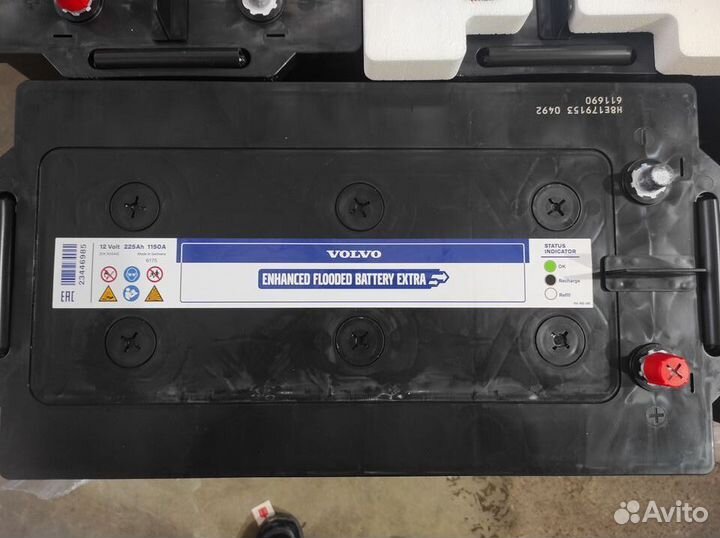Аккумулятор Volvo 225Ah Германия свежие поставки
