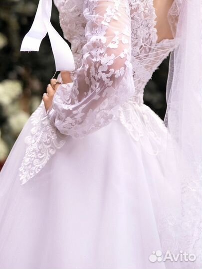Свадебное платье 44 46 на прокат
