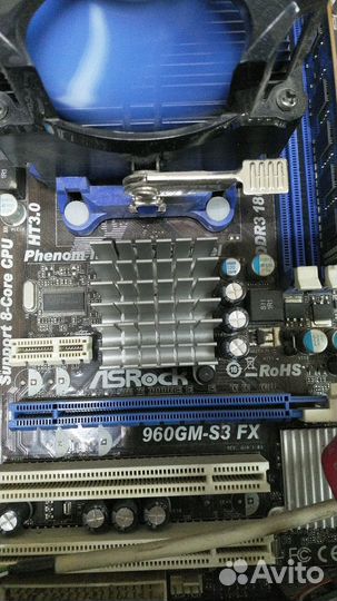 Матплата AM3+ FX. Asrock 960GM-S3 FX