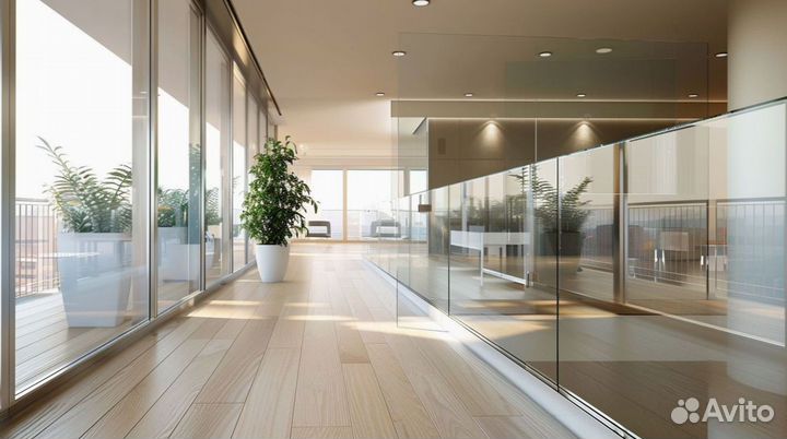 Лестница на металлокаркасе