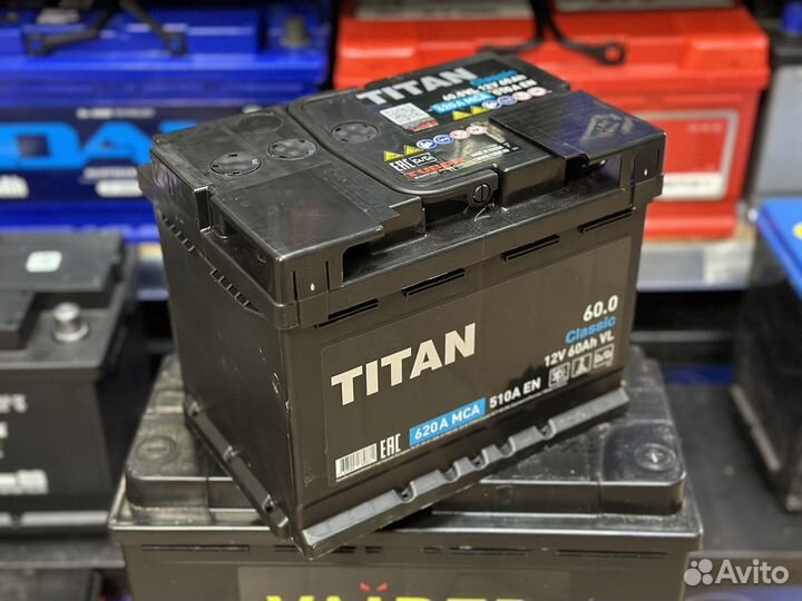 Аккумулятор titan 60 легковой