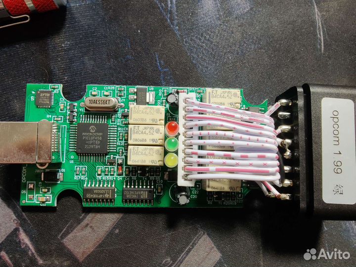 Диагностический сканер OP-COM 1.99 pic18f458 opel