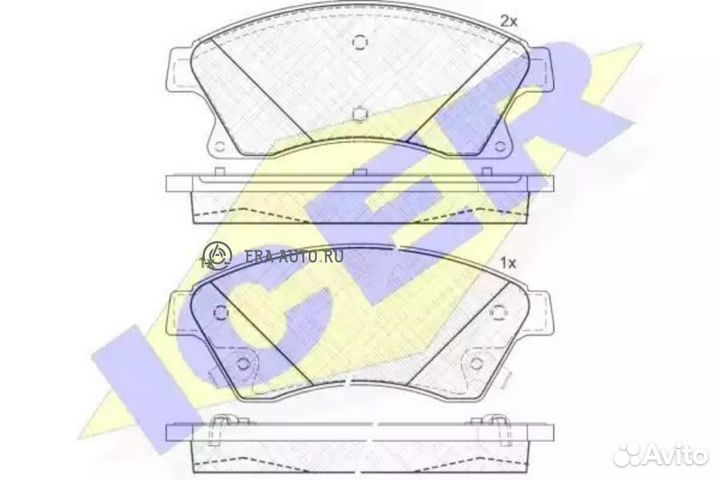 Icer 181942-202 Колодки тормозные
