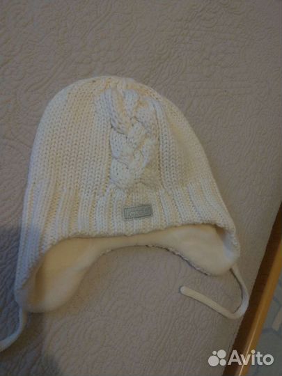 Зимняя шапка для девочки 50/52 размер