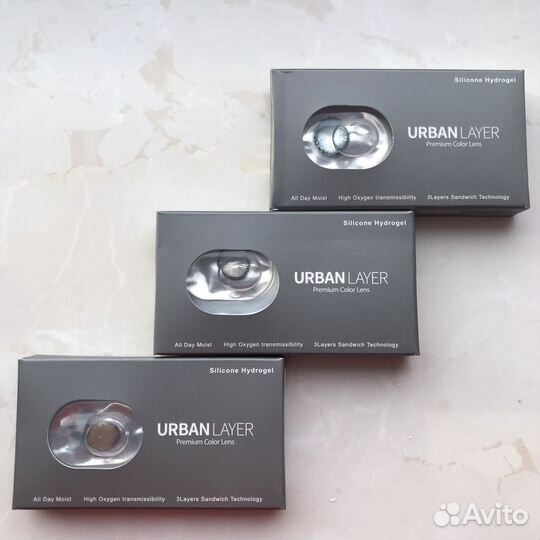 Цветные линзы, голубые, заленые, карие, серые