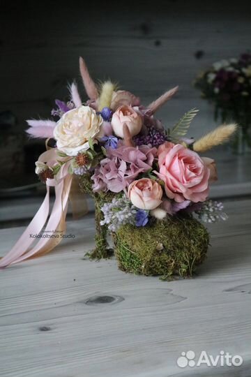 Букет из сухоцветов необычный