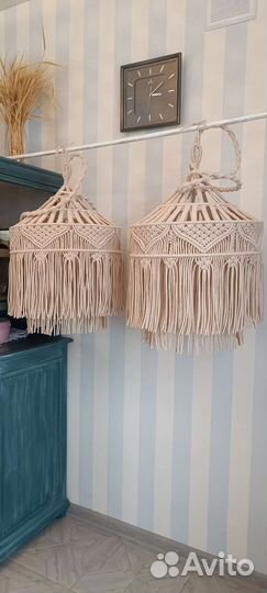 Абажур в технике макраме