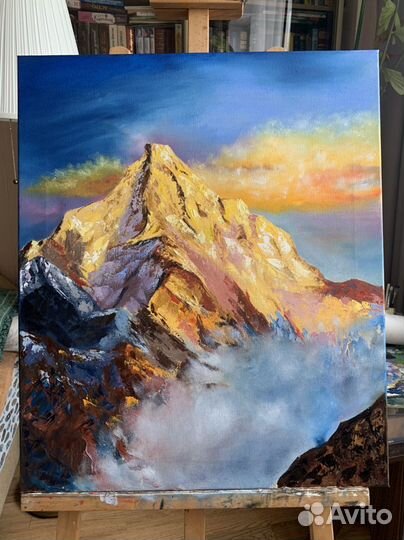 Картина маслом «гора» 50-40