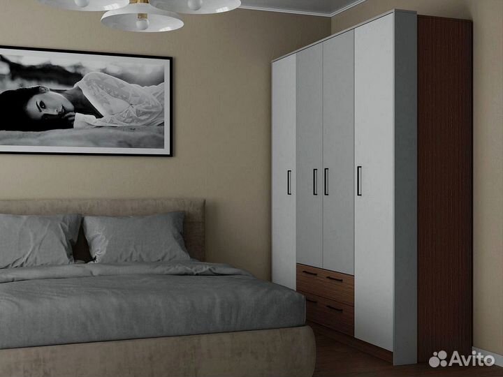 Шкаф распашной под ключ