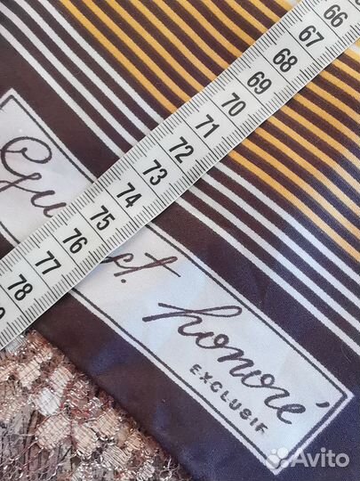 Именной винтажный платок с дефектами