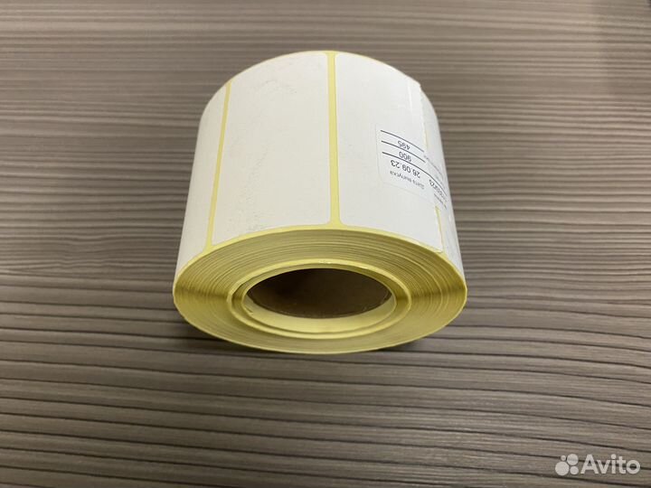 Термоэтикетки 58х30 (50 рулонов). 900 шт в рулоне