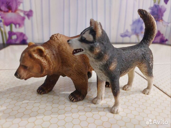 Фигурки schleich Хаски Медведь