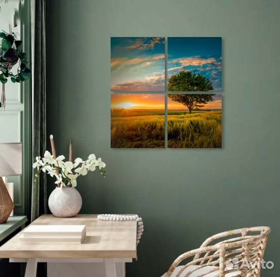 Картина модульная на холсте 