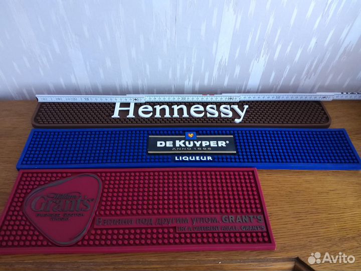 Коврик барный, резиновый Hennessy/De Kuyper/Grants