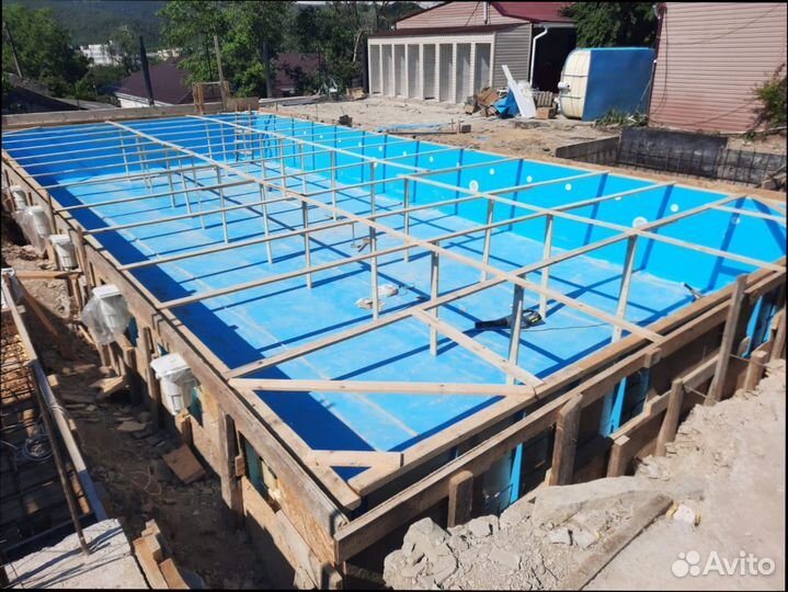 Бассейн из полипропилена 3х10х1,5