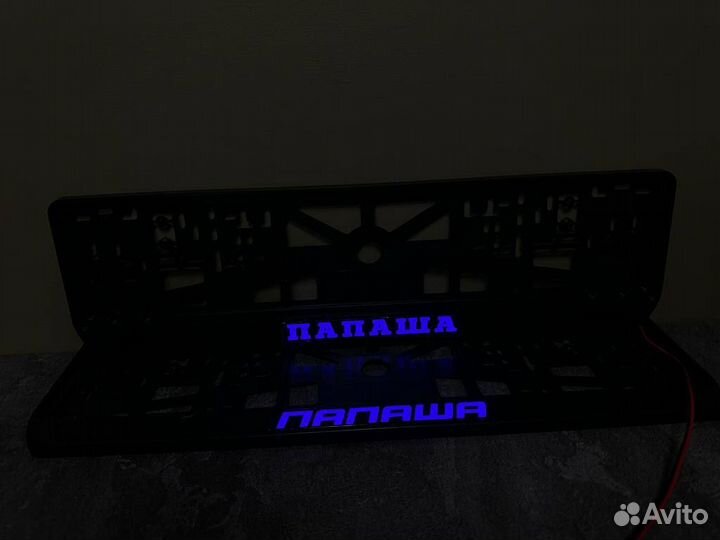 Рамка номерного знака led подсветка