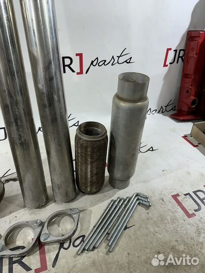 Выхлопная трасса 76мм. нержавеющая сталь