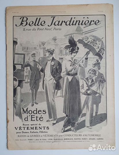 Журнал belle jardiniere 1914 года Франция