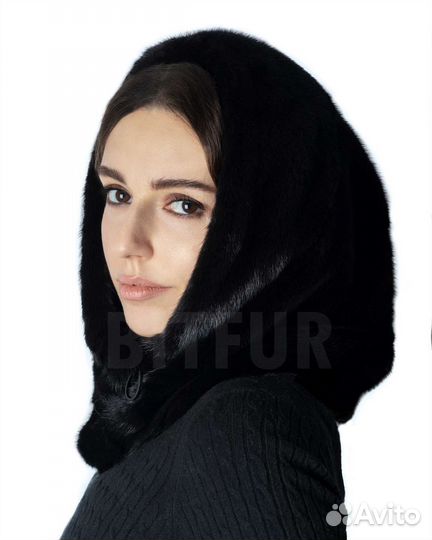 Новый шарф-снуд из меха