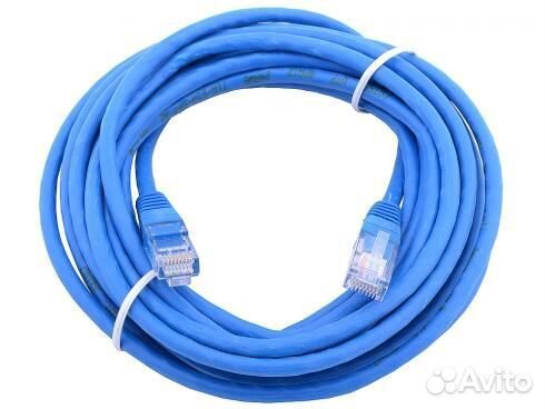 Патч-корд UTP cat. 5e 10м (синий) неэкранированны