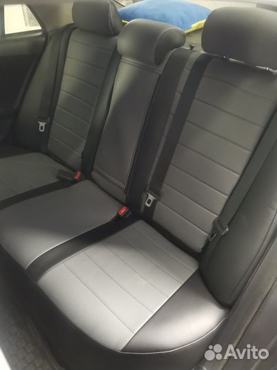 Авточехлы из экокожи на Toyota Corolla 150 sd