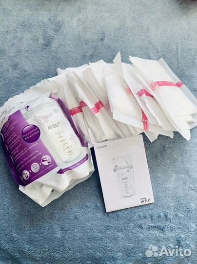 Пакеты для грудного молока avent, прокладки груди