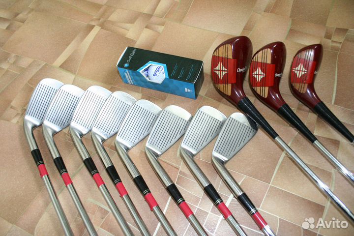 Набор для игры в golf, клюшки Mizuno, мячи PGM