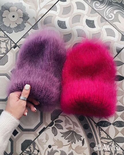 Шапка Облачко, варежки, снуды